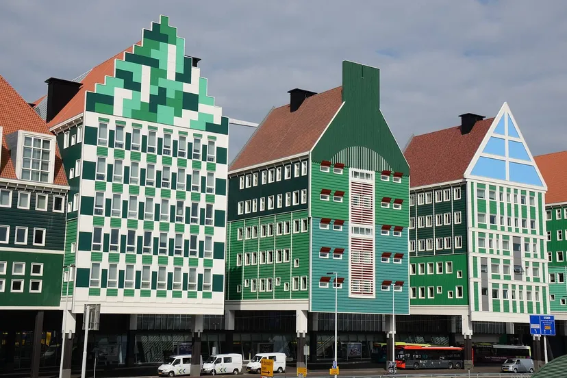 new retro wooden houses style townhall buildings zaandam panoramio