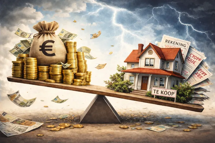 Balans van geld en schulden