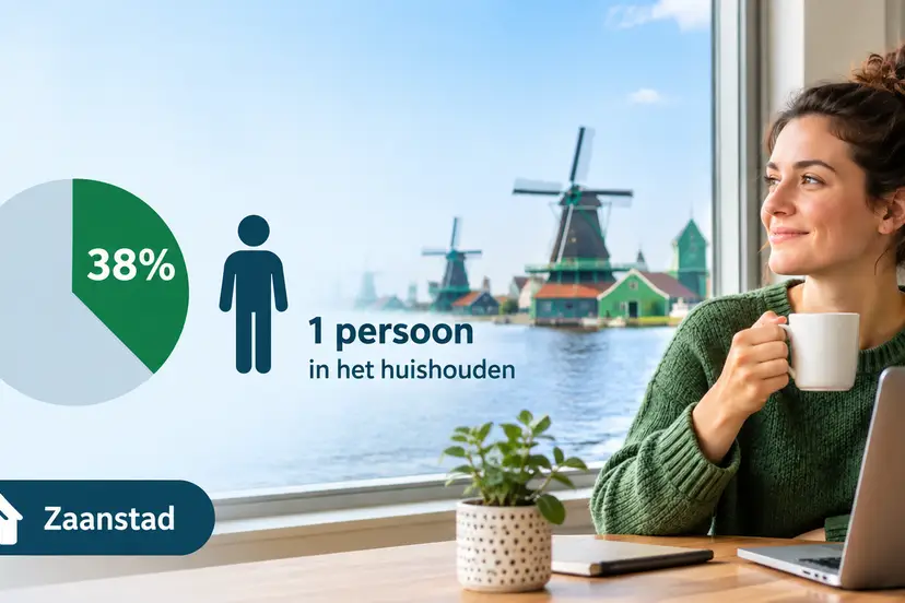 38% Eénpersoonshuishoudens in Zaanstad