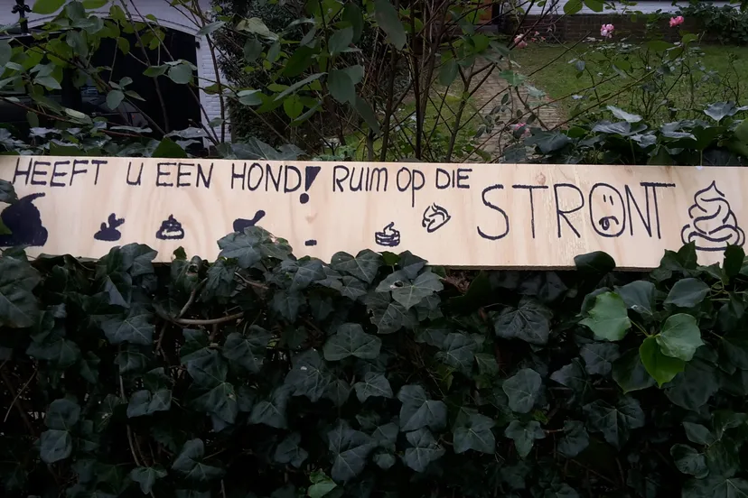 hondenpoep bord bentveld jaap koper