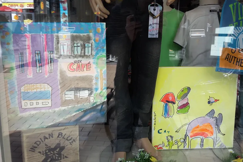 kinderkunstlijn etalage jaap koper