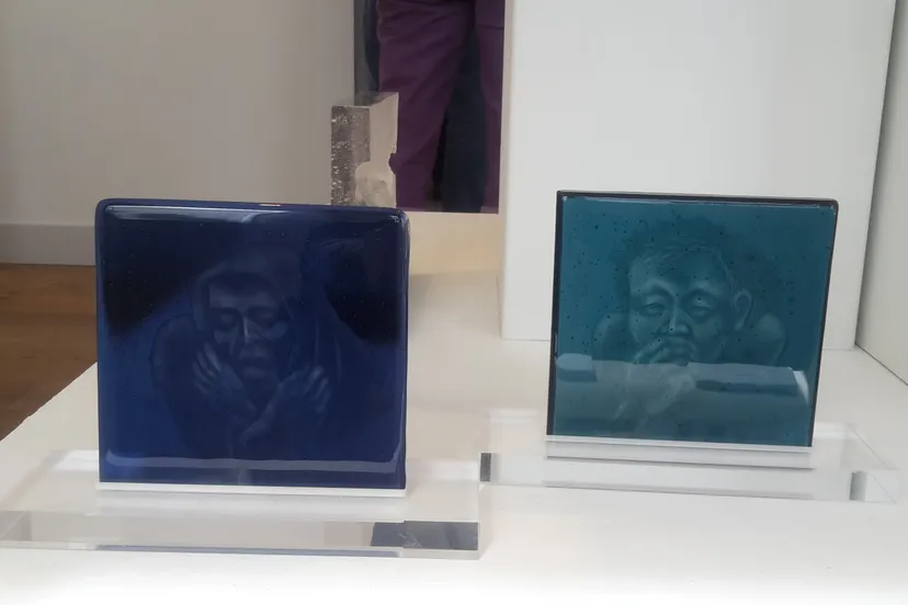 ovengevormd glas in zandvoorts museum jaap koper