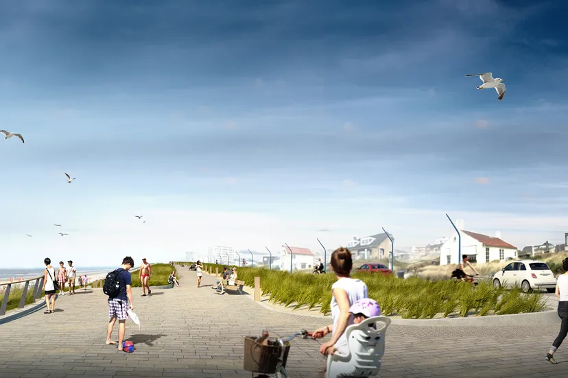 view schetsontwerp boulevard bv zuid impressie klein gemeente zandvoort