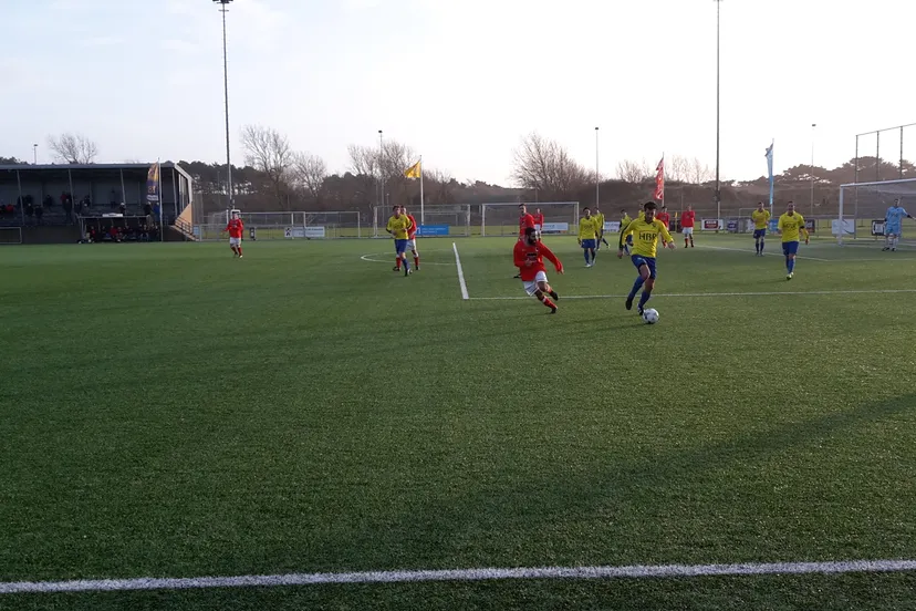 wedstrijdbeeld sv zandvoort tegen scw 230116