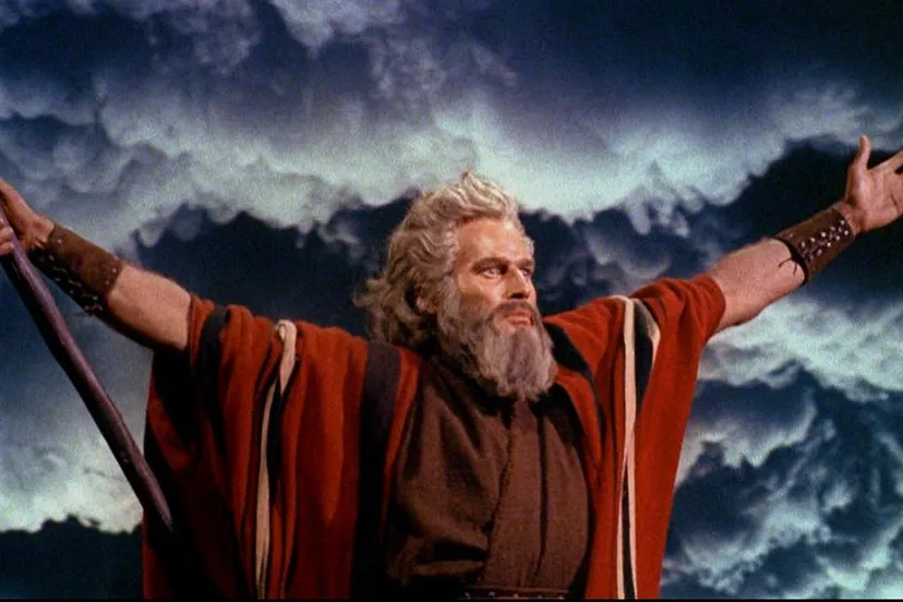 charlton heston in the ten commandments film trailer