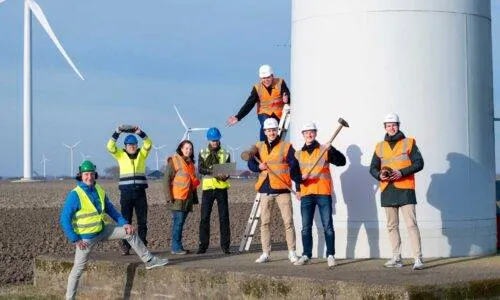 saneer team windpark zeewolde