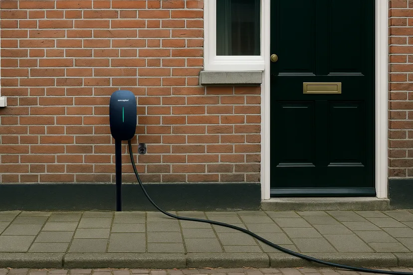 laadkabel over stoep zonneplan