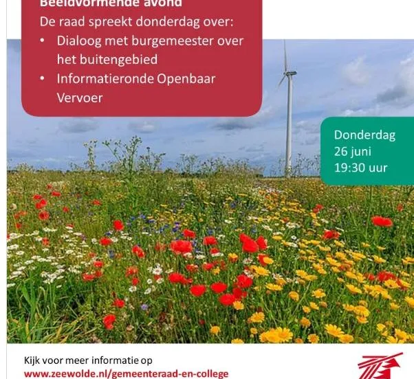 beeldvormede avond gemeenteraad zeewolde