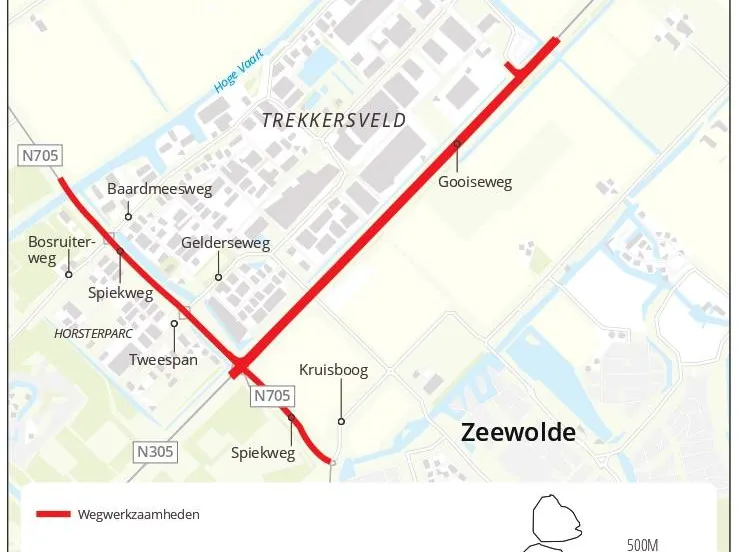 werkzaamheden gooiseweg spiekweg prov flevoland