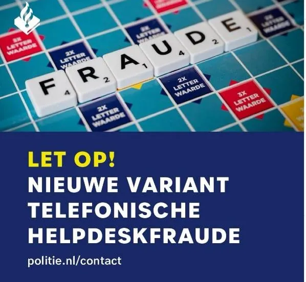 Helpdeskfraude (© Politie digitaal Zeewolde)