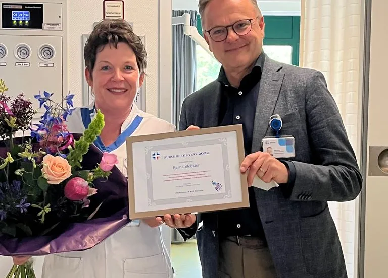 hans schoo en berna sleijster nurse of the year