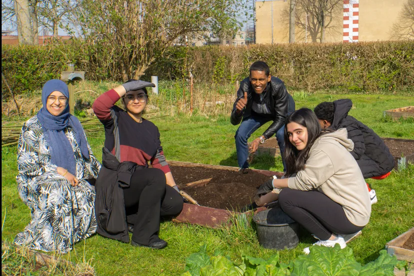 entree schakelklas aan de slag in wijktuin noordhove 2 fotograaf jeroen stahlecker