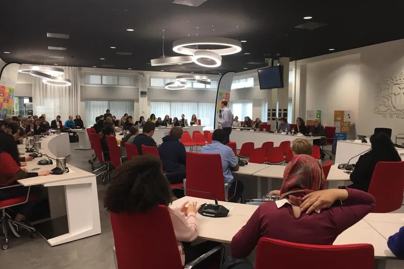 foto stadhuis van democratie