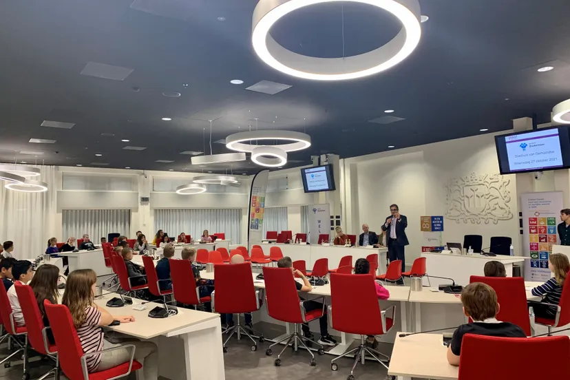 foto stadhuis van democratie