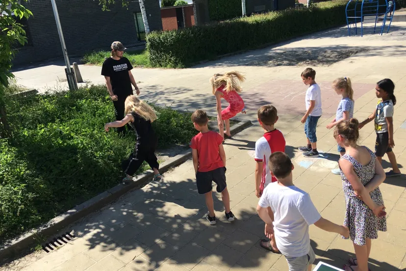 freerunnen bij de drie ballonnen zoetermeer