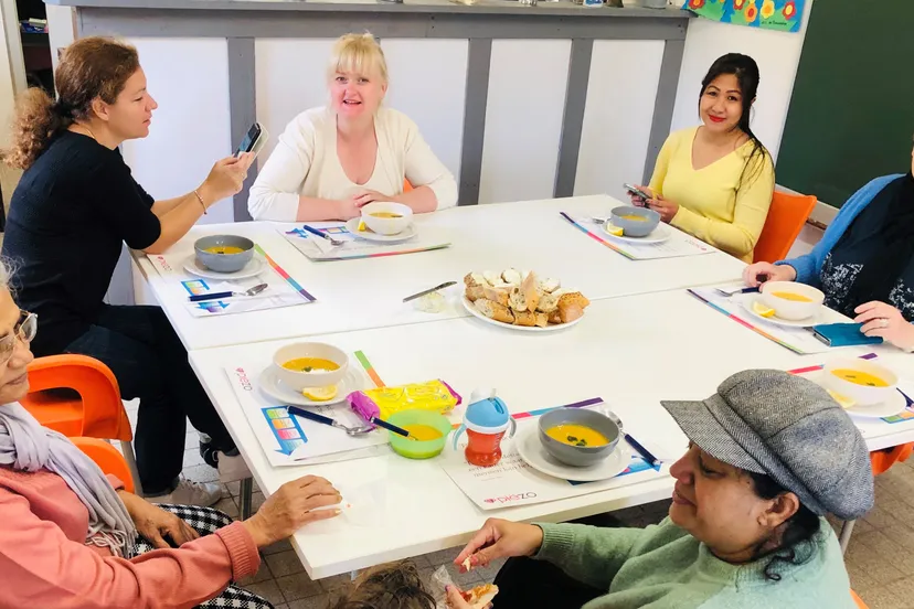 gezonde lunch bij piezo in wijktuin noordhove foto stichting piezo