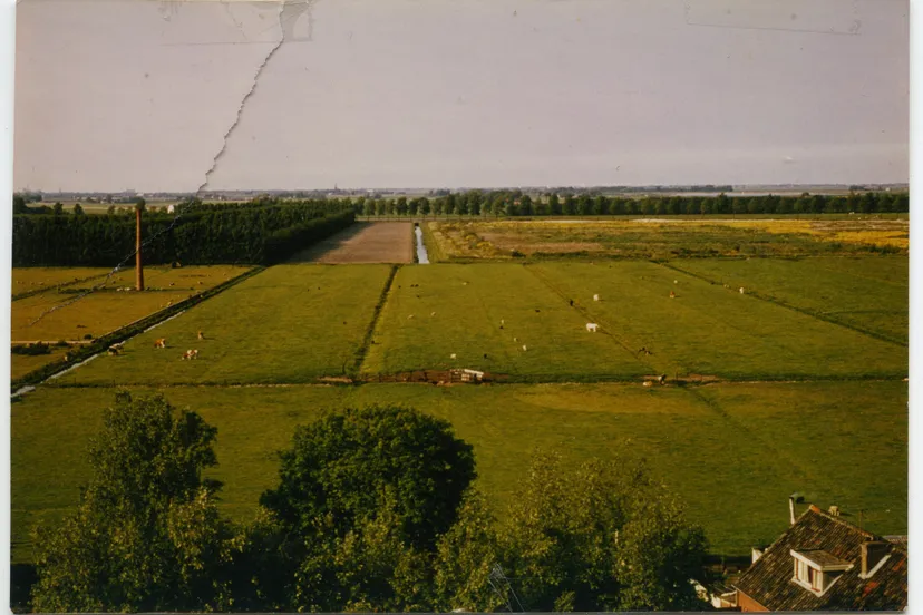 het land achter de voorweg waar later de wijk buytenwegh gekomen is bron beeldbank zoetermeer