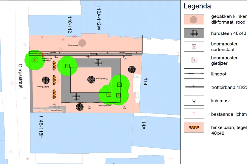 inrichtingsplan horecaplein dorpsstraat