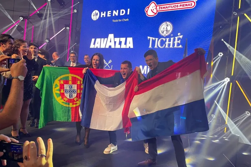 lars elsenbroek met franse en portugese teamgenoten