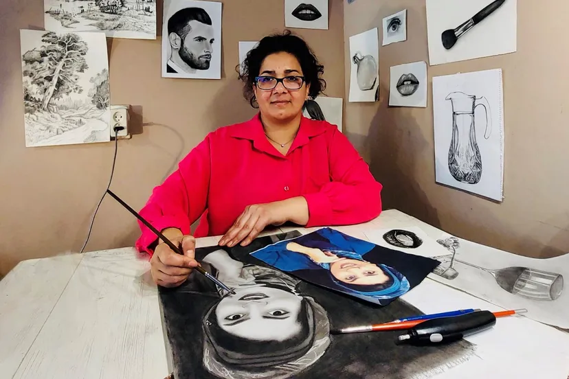 leer portrettekenen bij inzet buytenwegh foto stichting piezo