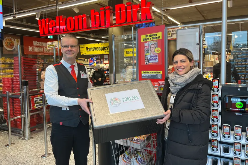 michel locatiemanager van dirk in zoetermeer en gioia conte sociaal cultureel werker bij piezo foto stichting piezo