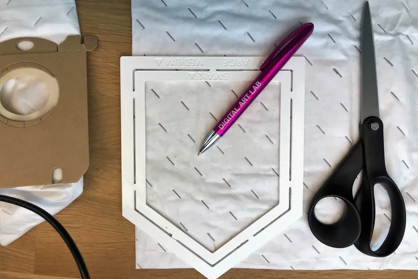 mondkapje in de maak digital art lab