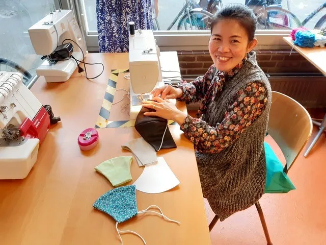 mondkapjes maken in de aw