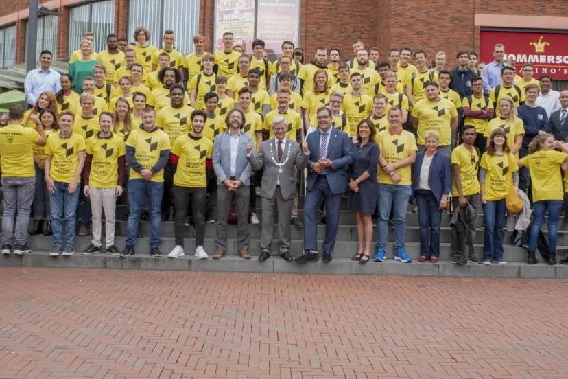 ontvangst eerstejaarsstudenten