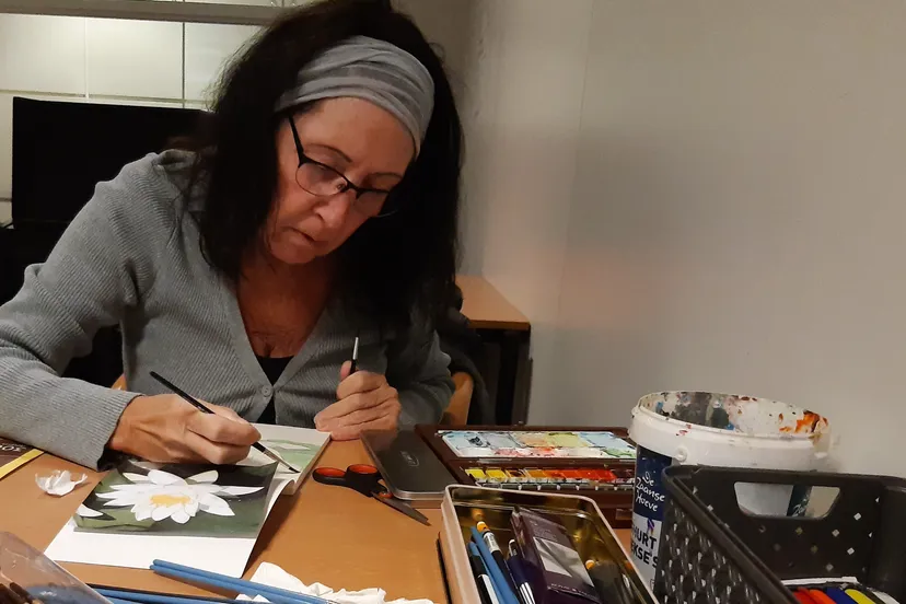 teken en schilderles bij piezo 2