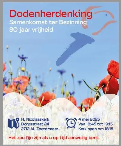 poster herdenking 2025