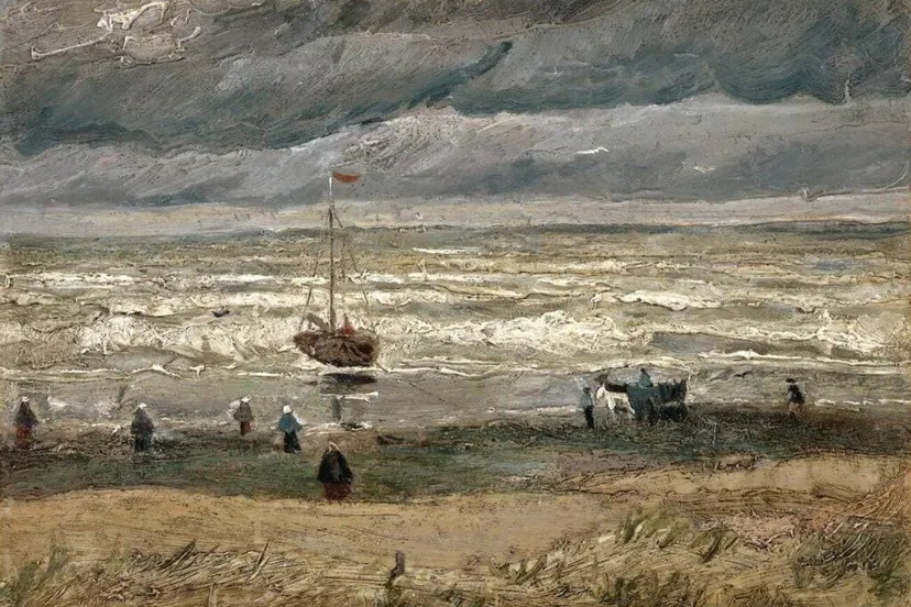 Het-schilderij-Zeegezicht-bij-Scheveningen-1882-1024x708 - eigen collectie Arno Brouwers