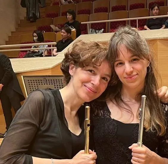 Fluitisten Hurel en Olech