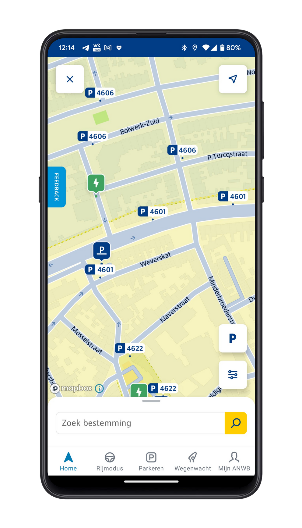Willen binnen uitbreiden ANWB Onderweg-app toont nu parkeerzones tijdens navigeren