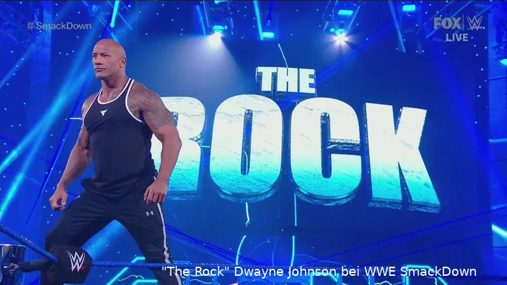 "The Rock" Dwayne Johnson bei WWE SmackDown