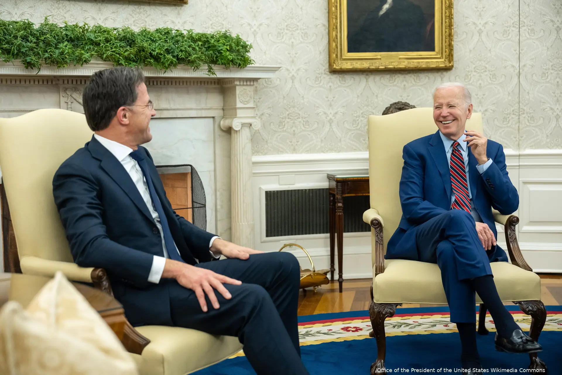 president biden with prime minister rutte of the netherlands at the white house in 2023