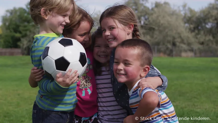 sportende kinderen