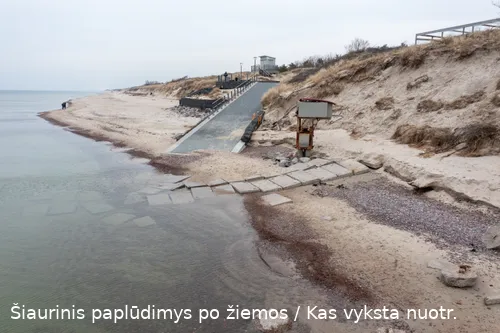 Šiaurinis paplūdimys po žiemos / Kas vyksta nuotr.