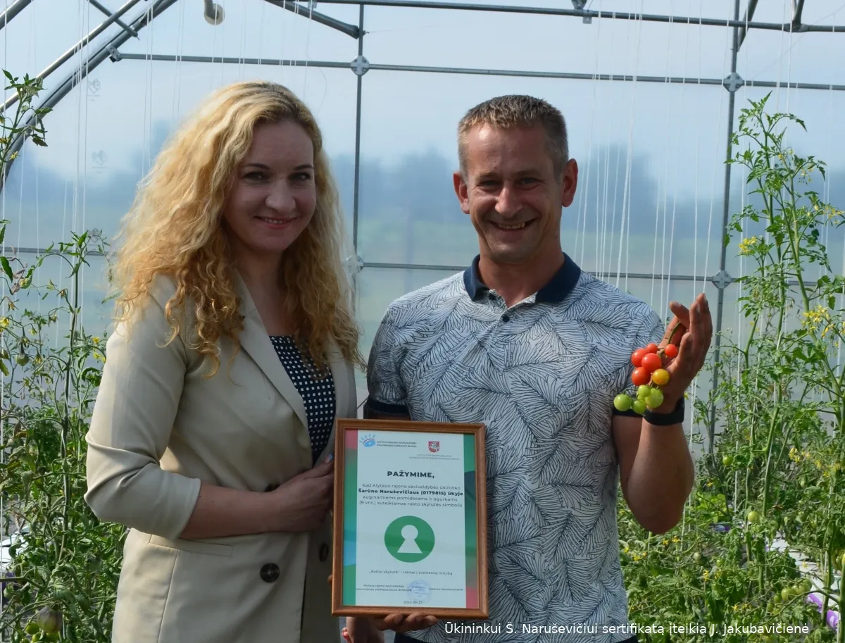 jolanta jakubaviciene ir ukininkas sarunas narusevicius