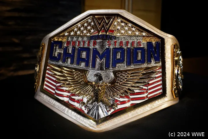 Blau-roter Patriotismus auf weißem Leder: So sieht der neueste Champion-Titel bei WWE aus