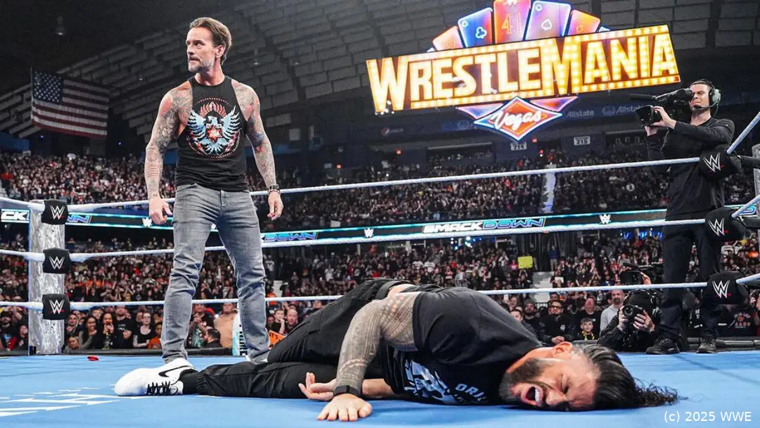 wwe smackdown 040425 cm punk roman reigns