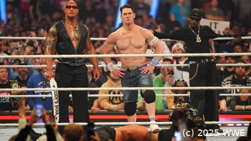 wwe elimination chamber 2025 rock cena scott