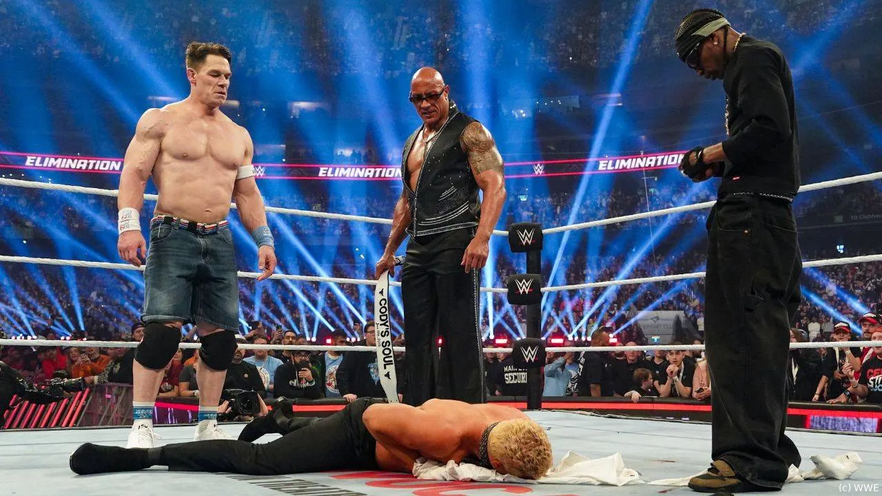 wwe elimination chamber 2025 cena rhodes rock