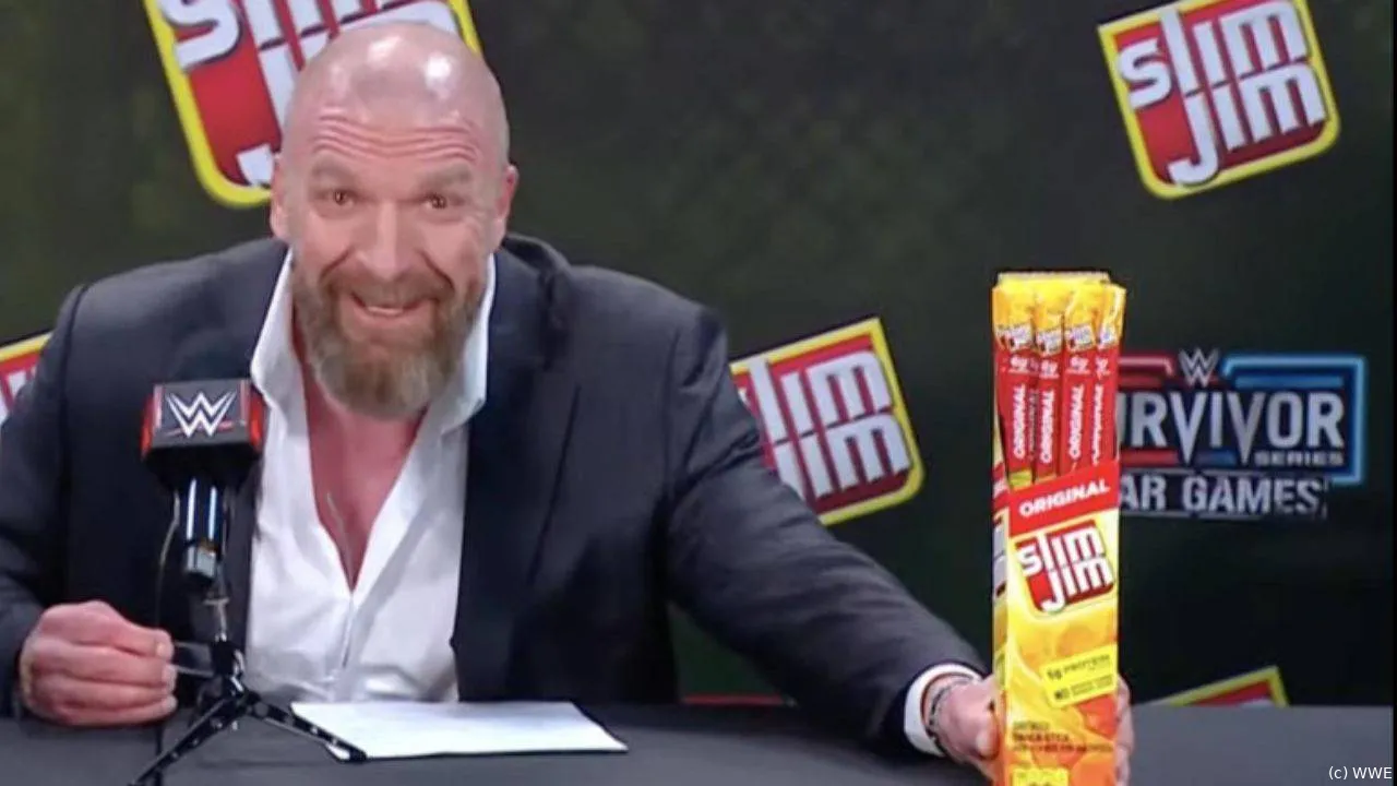 wwe triple h paul levesque slim jim