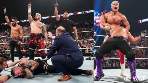 Bei "Backlash France" im Mai 2024: Tama Tonga ergänzt die Bloodline, Cody stoppt AJ Styles mit den Cross Rhodes