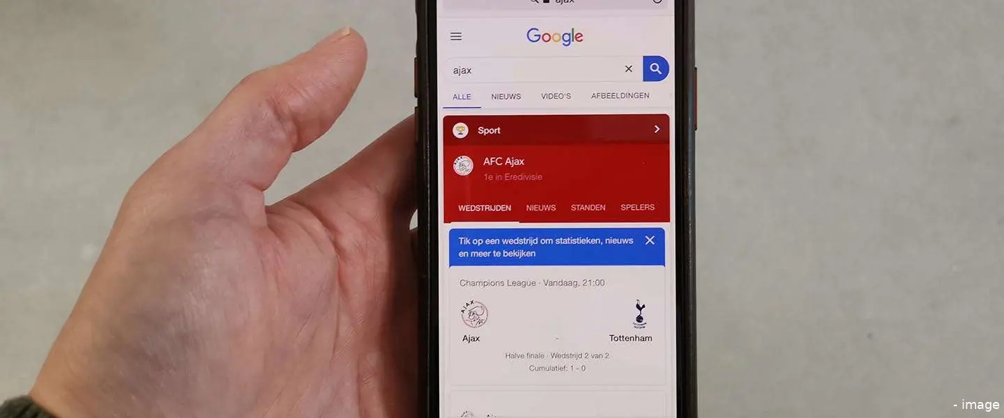 ajax mobiel zoeken