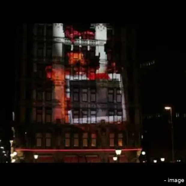 bacardi real time party pic projection