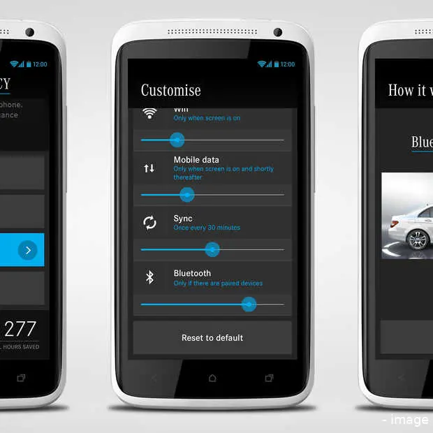 batterijbesparende smartphone app van me