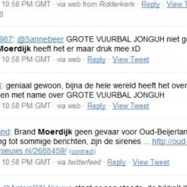 brand moerdijk sociale media in tijden v
