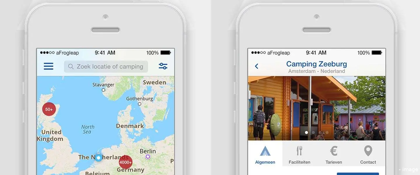 camping app header