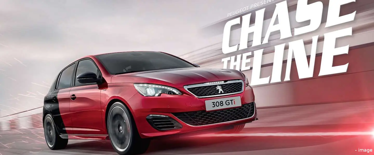 chase the line peugeot308 gti 2